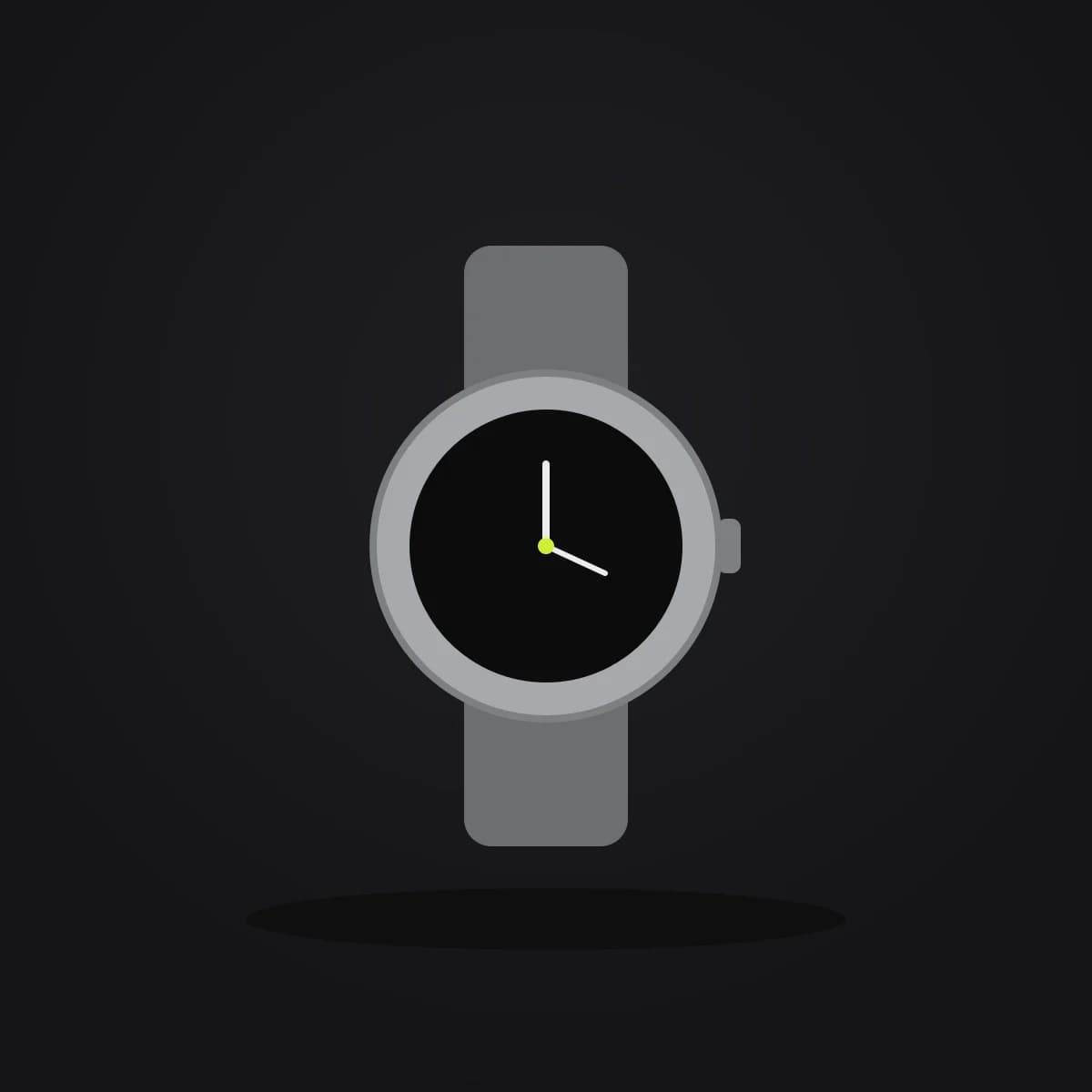 Orbit Watch in 41 mm · Steel, front view