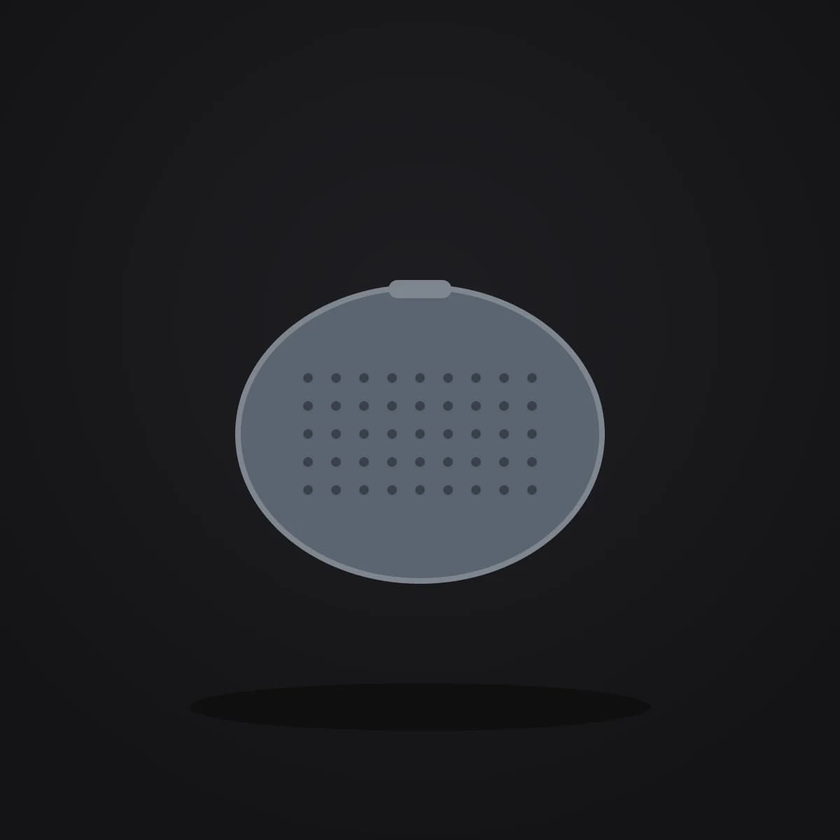 Pebble in Slate, front view